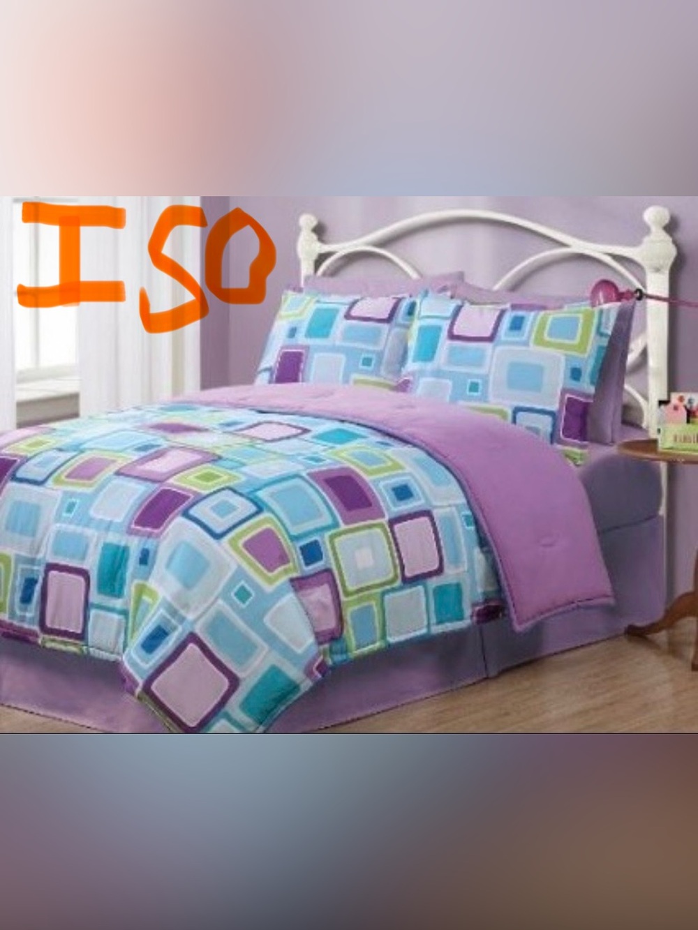💚🩵💜 ISO💚💜🩵 Vintage Your
Zone Geo Aqua Square Queen or King Comforter Set